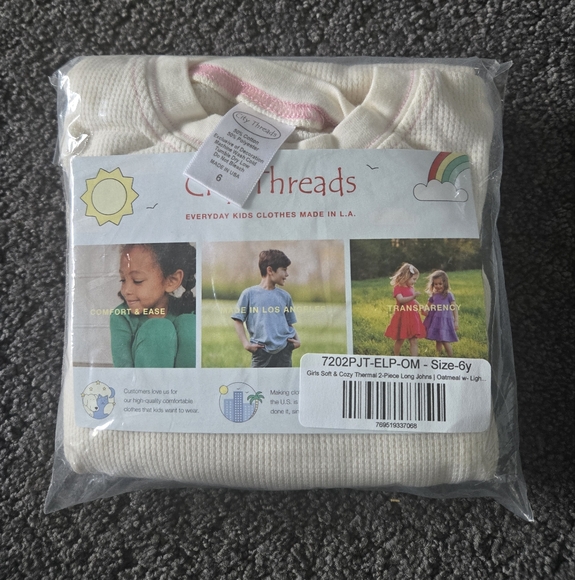 City Threads Oatmeal Base Layer Set - Picture 2 of 5